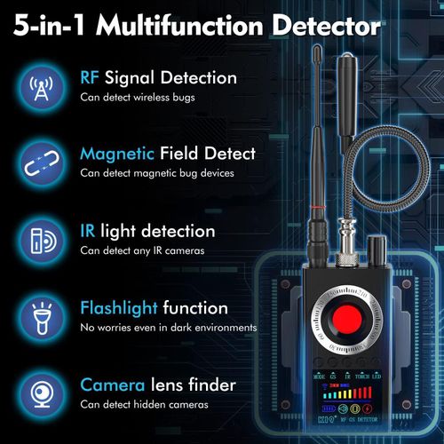product_image_name-Generic-Détecteur Anti-Espion - Caméras Cachées, Micros & Traceurs GPS - Scanner 3-en-1 - Trouvez instantanément les Micros et Mini Caméras Cachées-3
