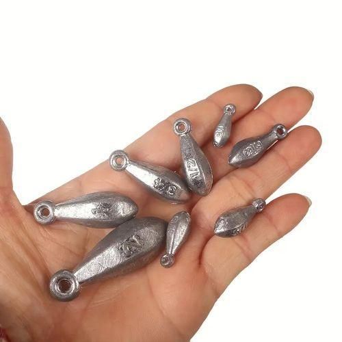product_image_name-Generic-45 Piece Fishing Sinker Set – Hexagonal and Teardrop Sinkers with Swivels-4