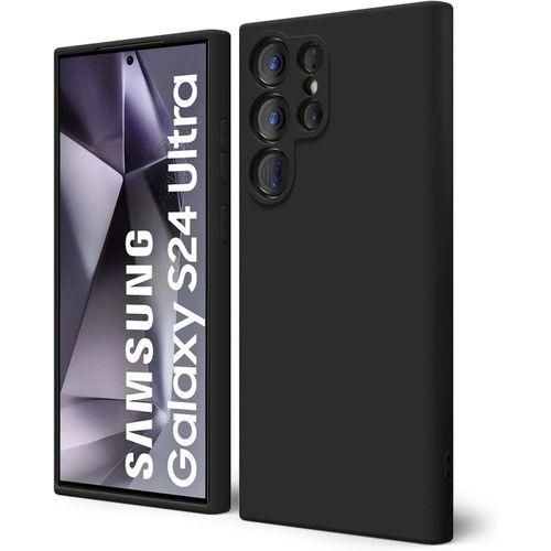product_image_name-Samsung-Coque Pochette pour Galaxy S24 Ultra 5G Silicone Liquide Noir-1