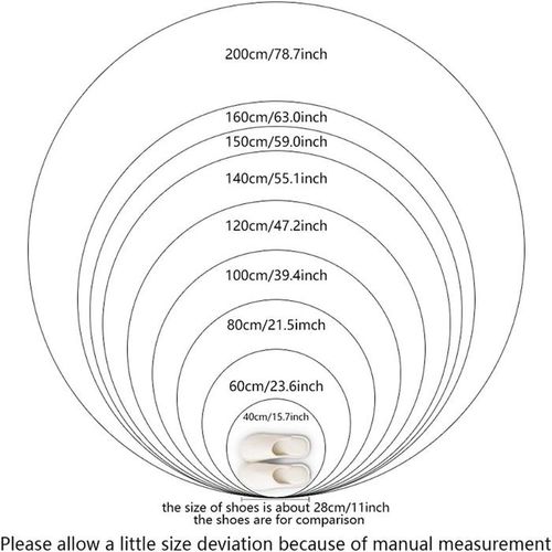 product_image_name-Generic-Tapis Rond - Convient Pour Le Salon/La Chambre 100 Cm X 100 Cm - Rose-8