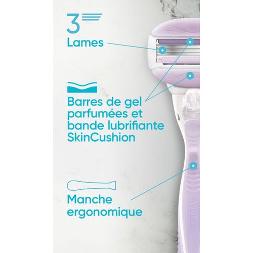 product_image_name-Venus-Rasoir Femme Gillette ComfortGlide Breeze – 3 Lames avec Bandes Hydratantes - Origine France-8