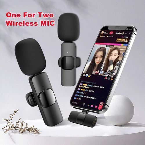 Microphone Lavalier sans fil micro cravate double K9-C-2IN1 Type-C pour  android USB C, enregistrement audio vidéo