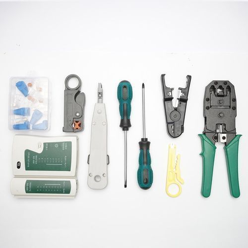 Kit d'outils de réparation de réseau, testeur LAN RJ45 RJ11 RJ12