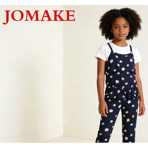 product_image_name-JOMAKE-Combinaison pour filles de 6 mois à 6 ans, bleu marine avec petit motif floral-2