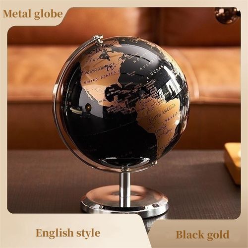 Globe terrestre de décoration – Argent