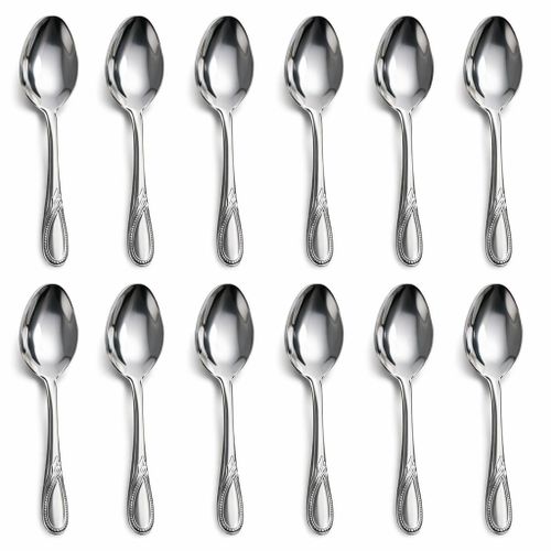 product_image_name-Generic-Lot de 12 Grandes Cuillères en Acier Inoxydable – Finition Brillante, Design Élégant-2
