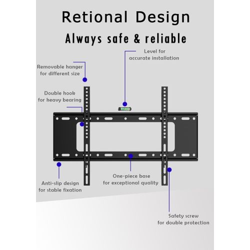 product_image_name-Generic-Support mural TV 32" - 70" pouces, VESA 600*400-4