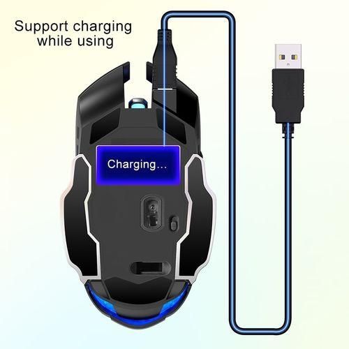 product_image_name-Generic-Souris De Jeu Sans Fil Silencieuse  2.4GHz 1600DPI 3 Modes Réglables Rechargeable-3