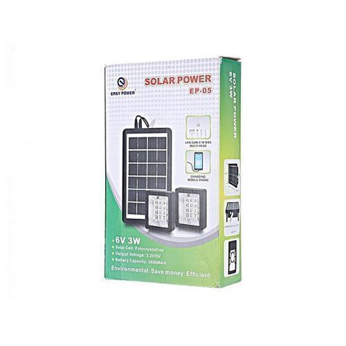 product_image_name-Generic-Kit Panneaux solaire avec 2 Lampes  - EP05- Noir-2