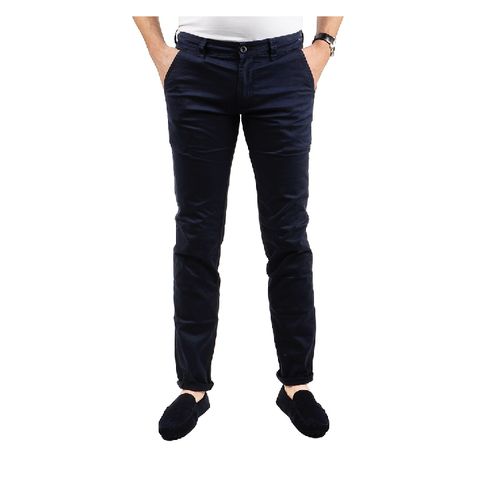Generic Pantalon kaki homme style fit bleu nuit Prix pas cher