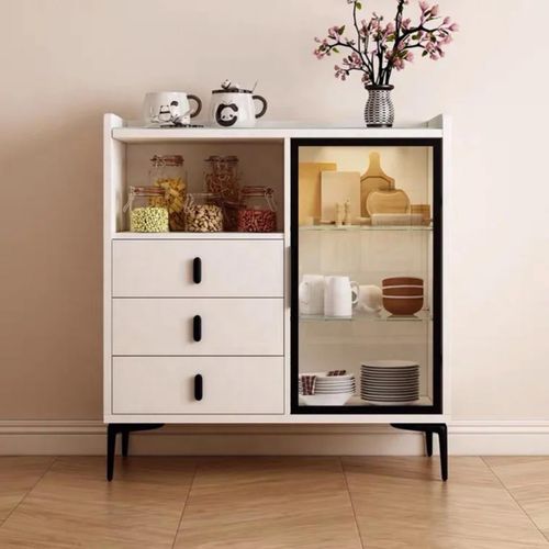 product_image_name-Generic-Buffet de Rangement Design Moderne avec Tiroirs et Vitrine en Verre, Étagères Intérieures et Structure Élégante – Meuble Haut de Gamme pour Cuisine & Salle à Manger-1