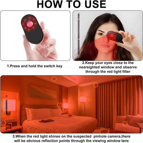 product_image_name-Generic-Détecteur de Caméra Caché Anti-Espion de sans Fil Mesures Plus Précises Postuler à Hôtel-3