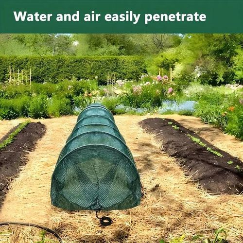 product_image_name-Generic-300*45*45cm Serre tunnel de jardin de avec filet d'ombrage - Cadre en plastique et métal durable - Vert-3