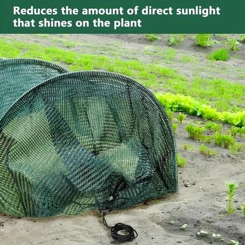 product_image_name-Generic-300*45*45cm Serre tunnel de jardin de avec filet d'ombrage - Cadre en plastique et métal durable - Vert-5