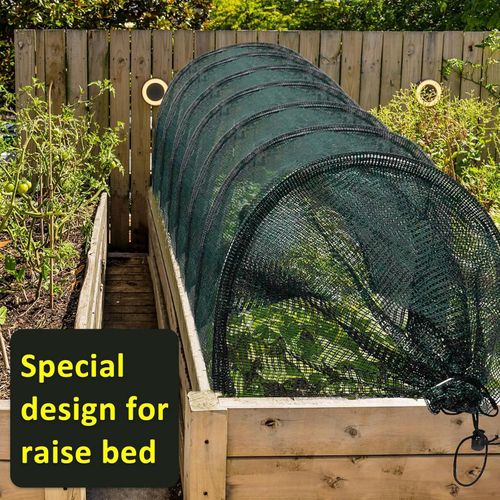product_image_name-Generic-300*45*45cm Serre tunnel de jardin de avec filet d'ombrage - Cadre en plastique et métal durable - Vert-6