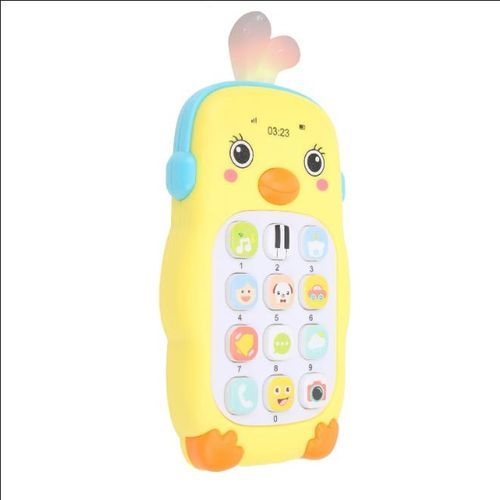 Generic Bébé téléphone jouet musique son dessin animé enfants éducation  précoce sommeil artefact - Prix pas cher