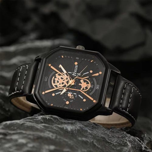 product_image_name-Fashion-Coffret Cadeau - Ensemble Montre et Bracelets Pour Homme - 06 Pieces-2