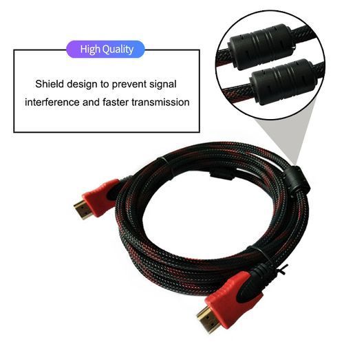 Generic Cable HDMI Premium 4K 3m Rouge - Prix pas cher