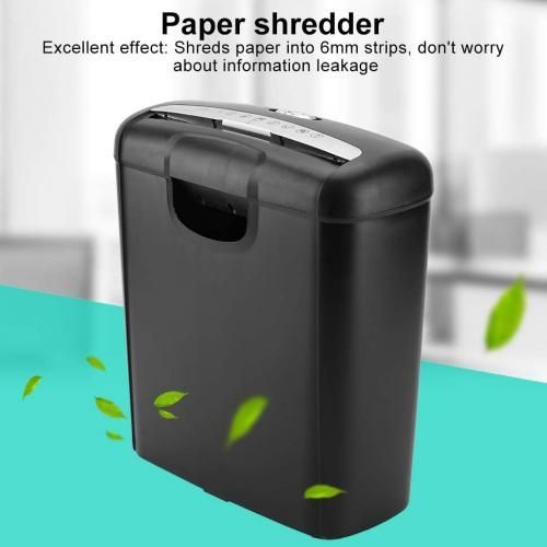 Déchiqueteuse de papier électrique pour bureau à domicile, 10L 5 feuilles  bande petit destructeur de papier robuste déchiqueteuse automatique