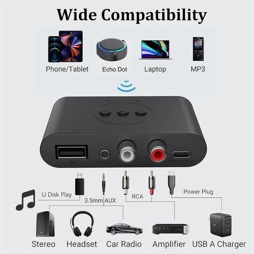 product_image_name-Generic-Récepteur Bluetooth 5.3 NFC 3,5 mm AUX RCA Adaptateur audio sans fil pour chaîne stéréo domestique-3