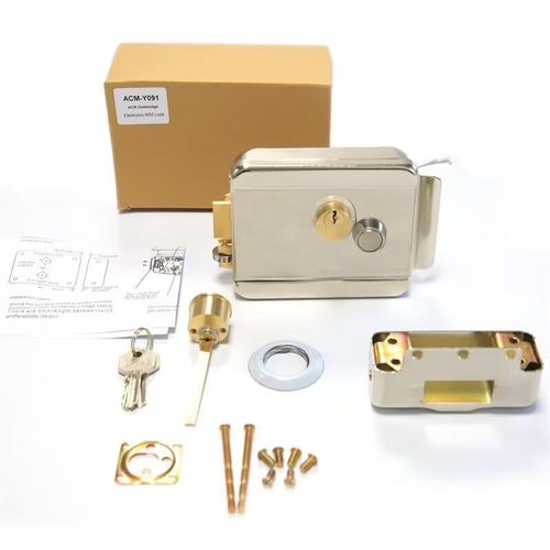 product_image_name-ACM-Serrure électrique avec lecteur de carte d'accès ACM-Y091, Serrure intelligente 12-18V DC LED-1