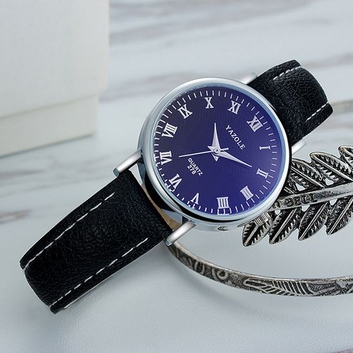 Yazole 278 Style Homme d Affaires Quartz Bracelet en cuir Prix