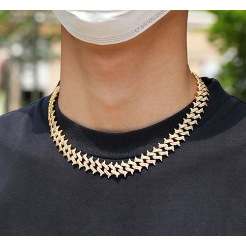 product_image_name-Fashion-Ensemble Collier + bracelet Biling/Biling Unisex - Coloré Dorée - Piko-1