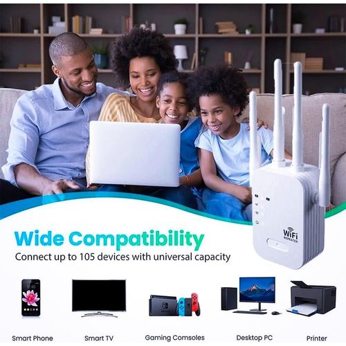 product_image_name-Generic-Répéteur WiFi Puissant 300 Mbps - 4 Antennes Longue Portée - Amplificateur de Signal Mural Haute Vitesse-6