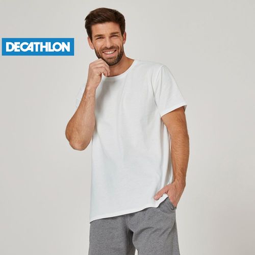 Domyos T shirt 100 Coton Fitness Sportee Blanc Prix pas cher Jumia SN