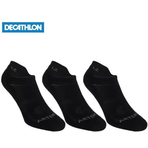 Artengo CHAUSSETTES DE TENNIS BASSES NOIR LOT DE 3 by decathlon
