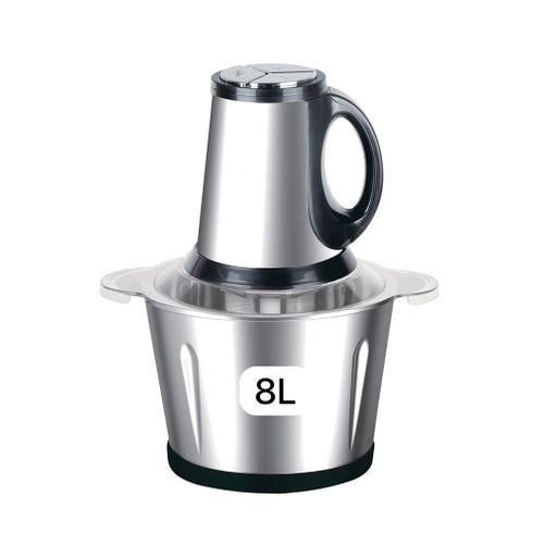 product_image_name-Generic-Hachoir à Viande et Légumes Electrique Inox 8 Litres - Trancheuse à Tranches D'Oignons-1