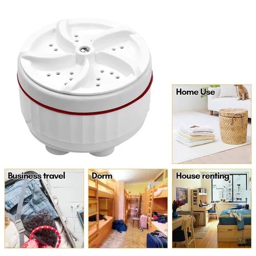 Lave-linge pour évier - Mini laveuse domestique automatique à ultrasons  avec ventouses inférieures | Laveuse à turbine portative domestique pour