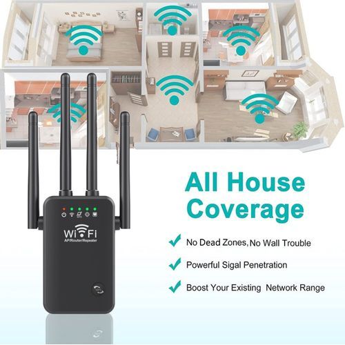 Répéteur Wifi 1200mbps Routeur Amplificateur Extensions Booster Signal Sans  Fil