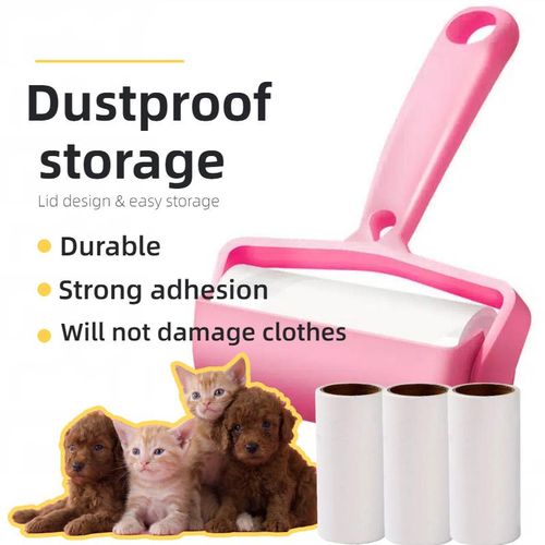 product_image_name-Generic-Rouleau Anti-Peluches Avec Bandes De Test Détachables, Rouleau Pour Poils D'animaux Avec 1 Poignée, Appareil D'épilation，4 Rouleaux De Papier - 55 Déchirures/Rouleau-1