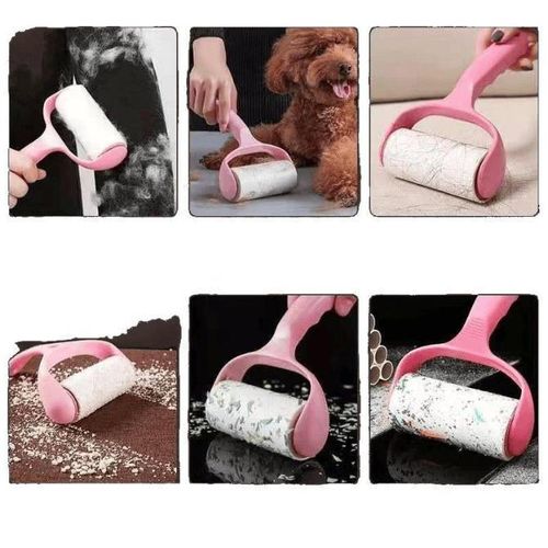 product_image_name-Generic-Rouleau Anti-Peluches Avec Bandes De Test Détachables, Rouleau Pour Poils D'animaux Avec 1 Poignée, Appareil D'épilation，4 Rouleaux De Papier - 55 Déchirures/Rouleau-4