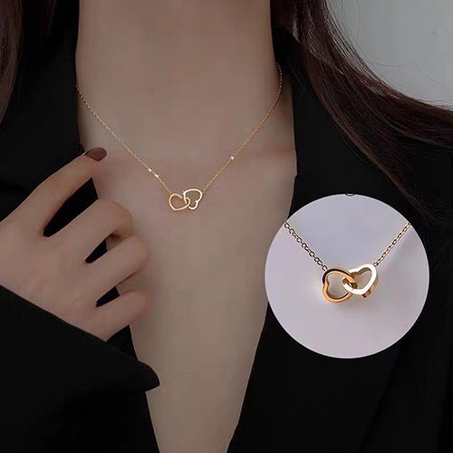 product_image_name-Fashion-Collier Bouton Amour Luxueux et Élégant pour Femmes - Or-1
