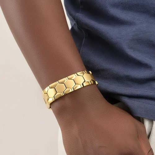 product_image_name-Fashion-Bracelet Hologram Homme - Or-1