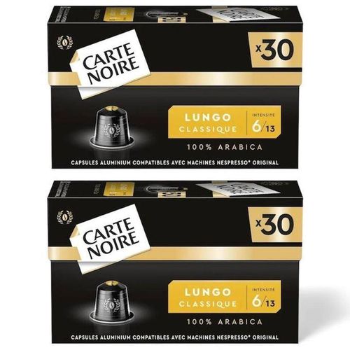 product_image_name-Carte Noire-Pack de 2 × 30 Capsules de café – Lungo Classique N°6 – Compatibles Nespresso-1