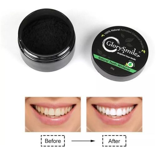 product_image_name-Generic-Poudre de charbon actif GlorySmile - Extrait charbon de bois et de noix de coco pour les dents - 30g-1