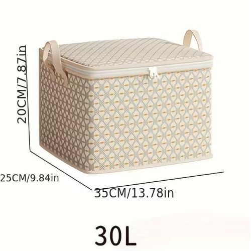 product_image_name-General-30L/110L/150L/220L Heavy Duty Clothing Storage Bags with Reinforced Handles, Extra Large Storage Bags for Clothes, Thickened Double Zipper for Space Saving Travel-7