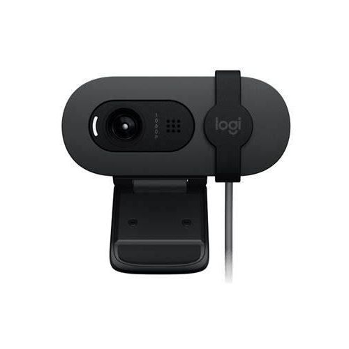 product_image_name-Logitech-Brio 105 Webcam Pro Full HD 1080p avec équilibre Automatique de l'éclairage, USB-A, volet de confidentialité, Configuration Facile, Compatible Windows, macOS et ChromeOS - Graphite-1