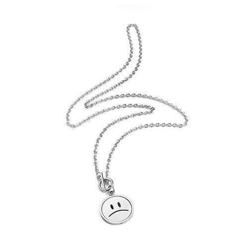 product_image_name-Dou-color-Collier en argent avec pendentif sourire tournant Hip Hop-3