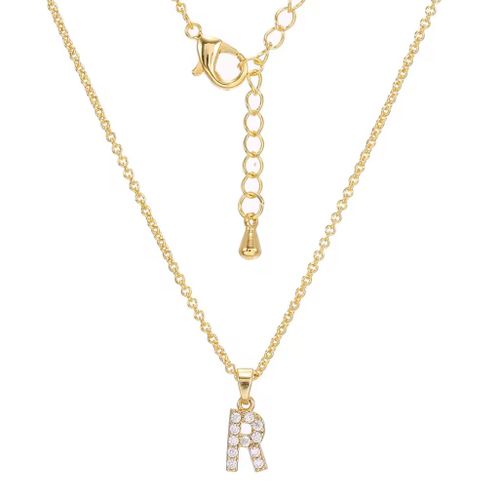 product_image_name-Generic-Sublimez votre cou avec cette chaîne en acier inoxydable plaqué Or qui ne change pas de couleur avec un pendentif avec la lettre R idéal pour les prénoms en R-2