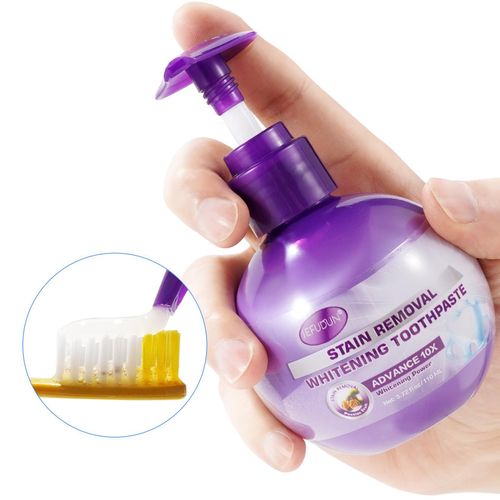 product_image_name-SEFUDUN-Dentifrice Blanchissant Intensif au Fruit de la Passion – Élimination des Taches (Café, Thé, Tabac) – Formule Naturelle au Sorbitol & Menthol – Haleine Fraîche & Protection de l'Émail – Flacon Pompe 110 ml-1