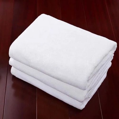 White Label serviette de bain - blanche en coton double largeur