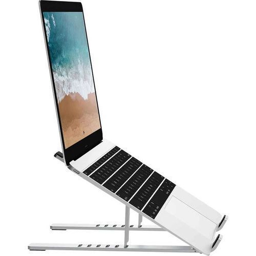 Support d'ordinateur portable réglable avec 6 niveaux de hauteur Portable  Aluminium Laptop Riser