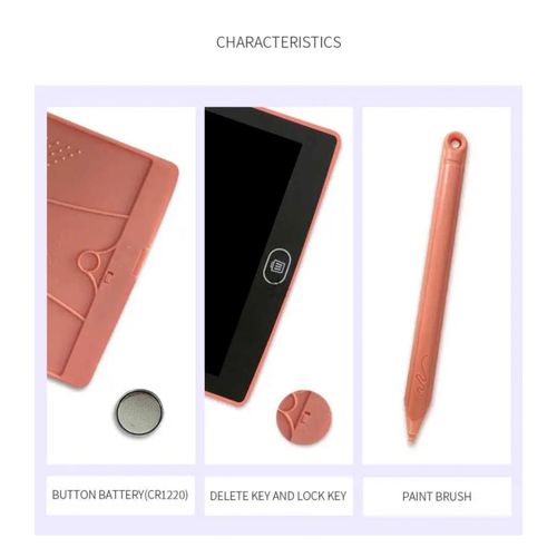 product_image_name-Louna-Ardoise LCD -(8,5 pcs) pour enfants avec stylo , planche à dessin numérique_Noir-3