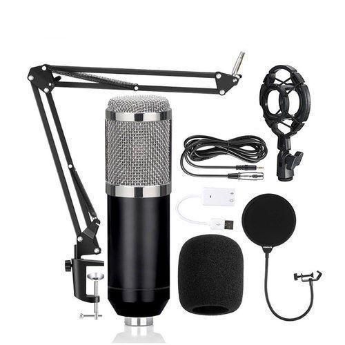 product_image_name-Generic-BM 800 Microphone De Studio Professionnel à Condensateur Audio, Microphone Filaire 3.5mm Pour La Diffusion Radio, Support De Micro De Chant-1