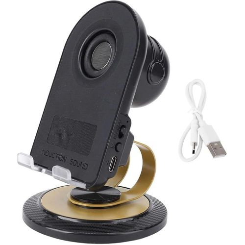 product_image_name-Generic-Support pour téléphone portable avec haut-parleur Bluetooth et chargeur sans fil, support pour smartphone rotatif à 360°, son surround HD, base antidérapante, compatible iOS et Android.-6