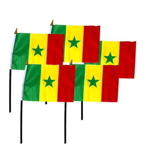 Generic Drapeau Sénégal - 30 x 40 cm - Vert/Jaune/Rouge - Prix pas cher